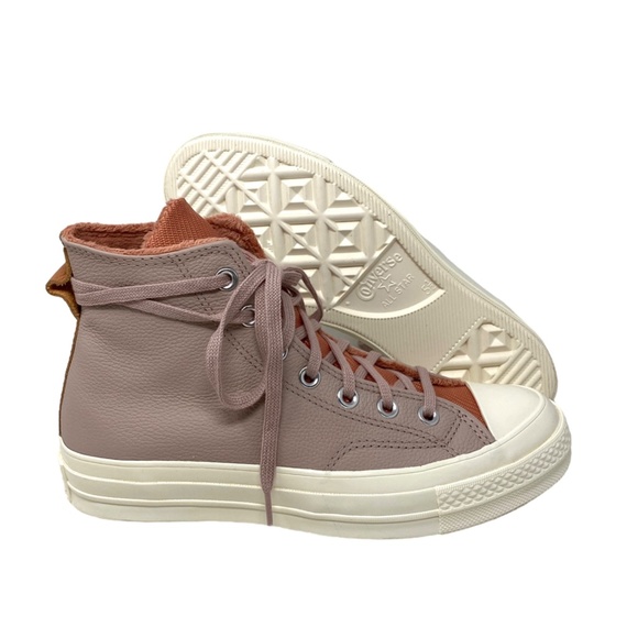 Converse Chuck 70 Counter Climate High Top Pink Leather Women's Sneakers A01332C - Picture 6 of 9